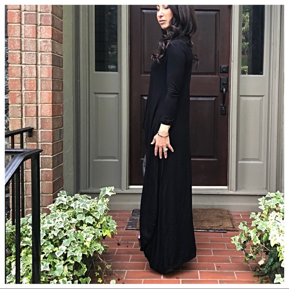 ✨LAST ONE✨Black favorite high/Low 3/4 tunic dress - Picture 7 of 8